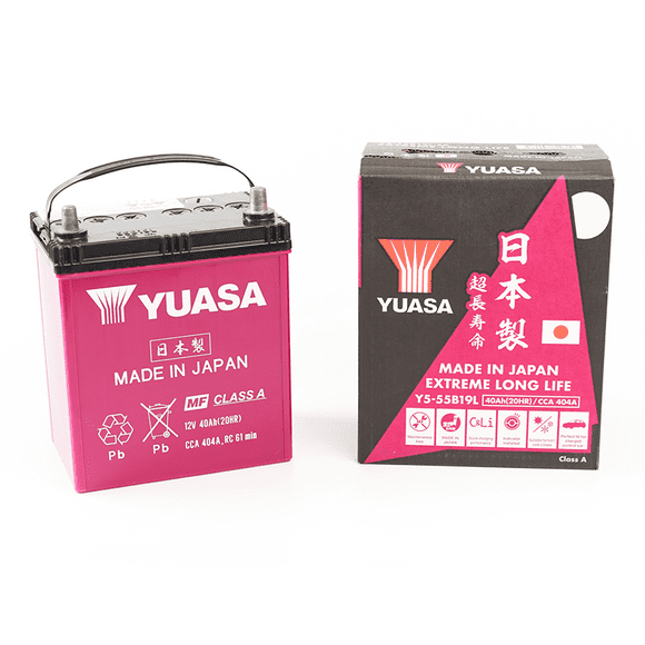 Batería de Auto Yuasa 55B19L - 40 AH y 404 CCA