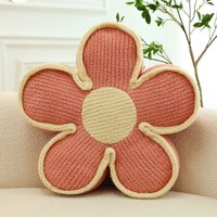 Genérico - Set De 4 Cojines Diseño Flor Color Rosado