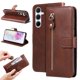 thumbnail image 5 of Funda tipo cartera para Samsung Galaxy A36 5G con bolsillo con cremallera y ranuras para tarjetas – Función de soporte Marrón, 5 of 6