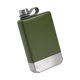 thumbnail image 1 of Petaca De Alcohol Botella De Vino Ligera Para Viajes Senderismo Verde Militar, 1 of 5