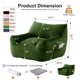 thumbnail image 4 of Silla de bolsa de frijol para adultos, de gran tamaño cómoda bolsa de frijol sala de estar sofá perezoso para dormitorio y dormitorio, 4 of 5