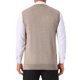 thumbnail image 3 of INSPIRE CHIC Chaleco de Punto Casual sin Mangas con Cuello en V a Cuadros Argyle para Hombre M Marrón Claro, 3 of 5