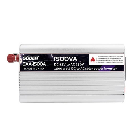 Convertidor Power Inverter Vehículo 1500w 12v Portátil