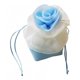 thumbnail image 4 of Bolsa De Dulces Estilo Chino Bolsa De Regalos De Flores Bolsa De Regalo Con Cordón Azul Claro, 4 of 5