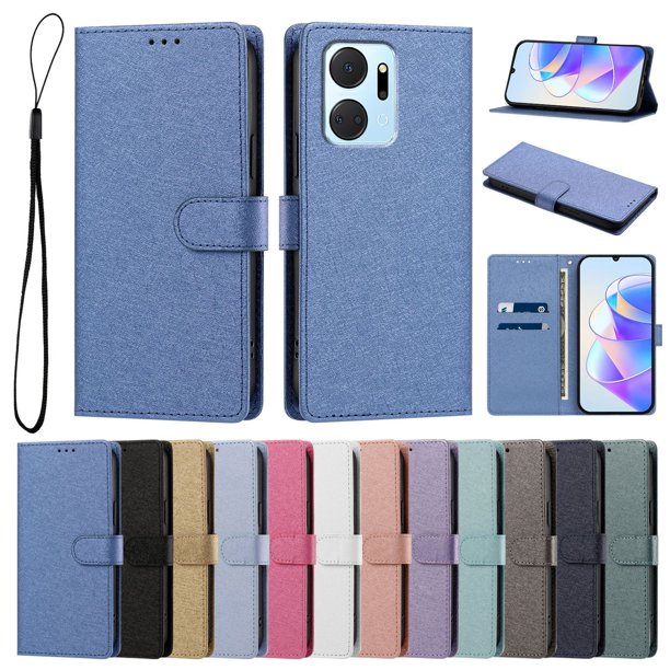 Cartera Protectora para Honor X7A con Soporte, Azul