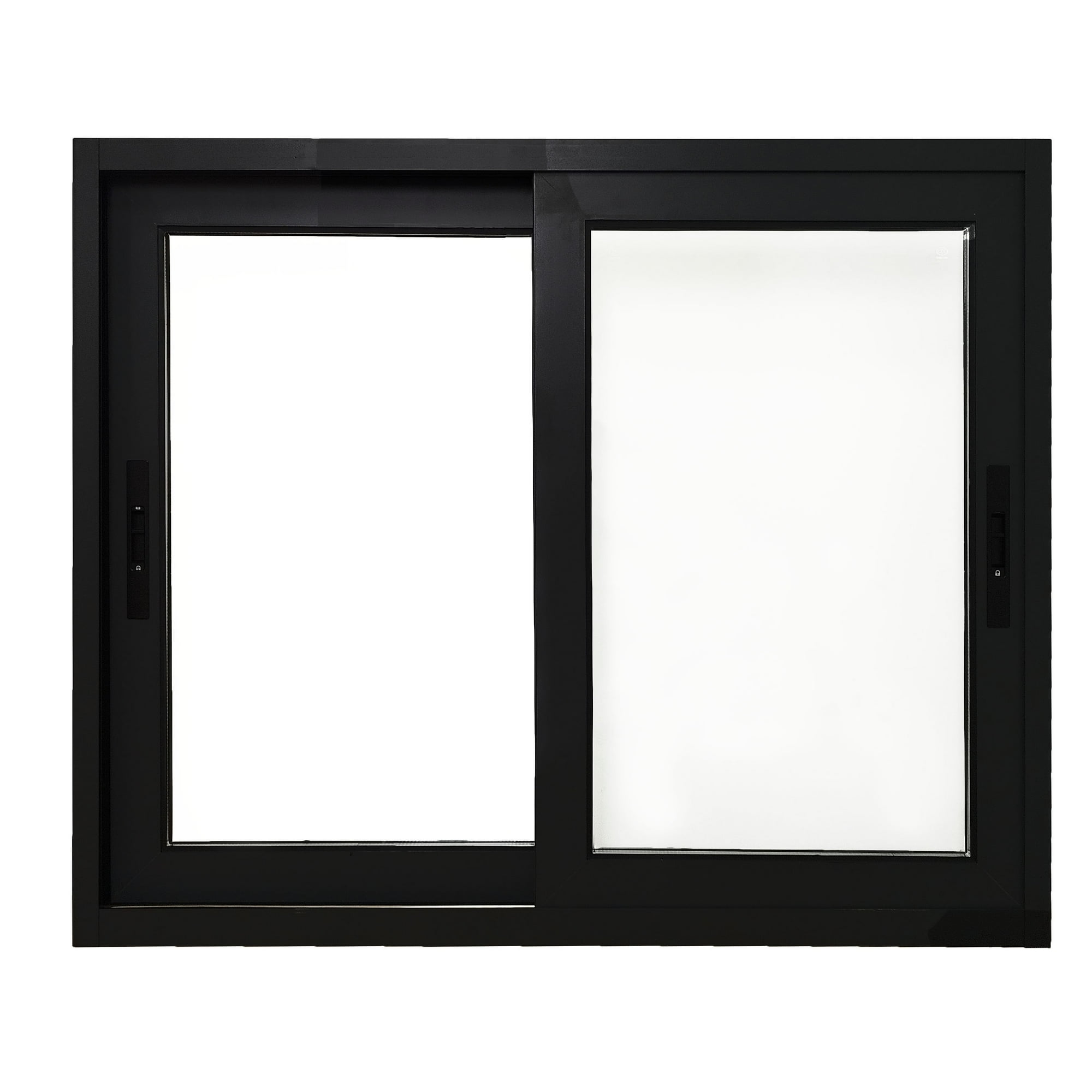 Windoor - Ventana Termopanel Aluminio Rpt Premium 73s 121x100cm Vidrio De Seguridad Templado - Negro