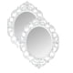 thumbnail image 1 of Espejo ovalado Kole Imports, blanco vintage, 29,21 x 38,1 cm (paquete de 2), 1 of 3