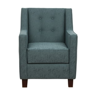 Muebles América - Poltrona Belen Lino Sidelli Azul Petroleo