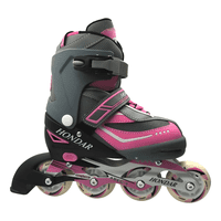 Genérico - Patines En Línea Roller Talla 37-40 Ajustable, Fucsia