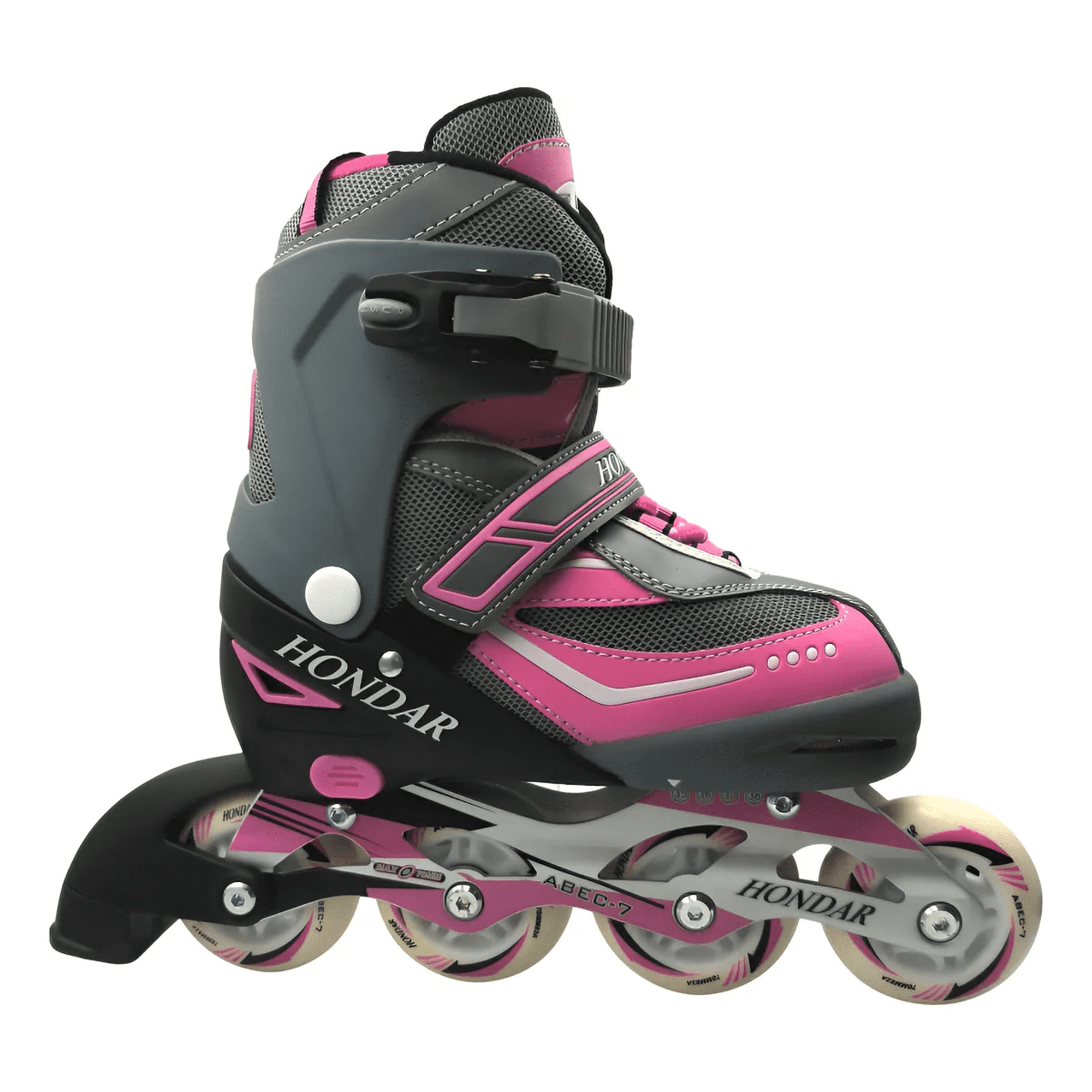 Genérico - Patines En Línea Roller Talla 37-40 Ajustable, Fucsia