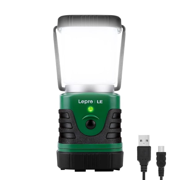 Farol de camping EVER de 1000 lúmenes, recargable, 4400 mAh