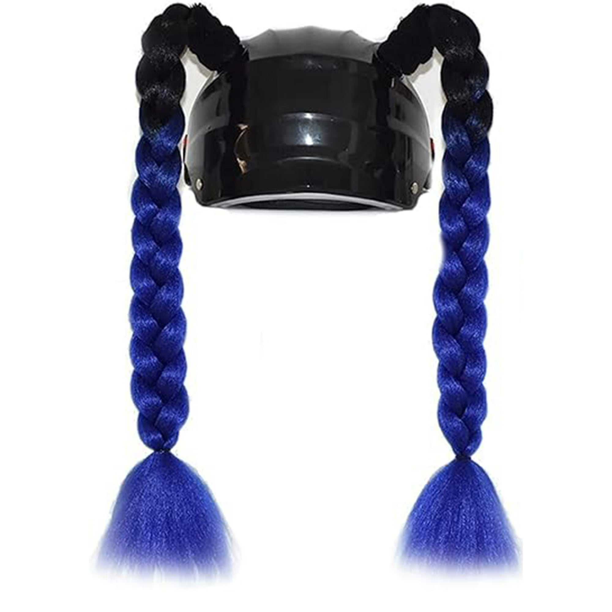 Veat00l - 1 Decoración De Casco, Trenza Larga, Casco De Motocicleta, Casco De Bicicleta, Trenza Que Puede Decorar Cualquier Casco, Trenza Reutilizable De Casco, Sin Casco