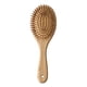 thumbnail image 1 of Peine de madera con cerdas de madera, cepillo para desenredar y peinar el cabello de las mujeres., 1 of 5