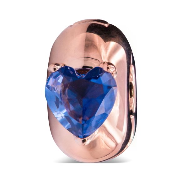 Clip Charm Pandora Colours Solitario Corazón Azul