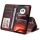 thumbnail image 5 of Funda Billetera para Motorola Moto G15 con Porta Tarjetas y Soporte Ajustable Marrón, 5 of 5