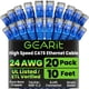 thumbnail image 1 of Cable Ethernet GearIt Cat 6, 10 pies, 20 unidades, 10 Gbps, RJ45, azul, 1 of 9