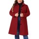 thumbnail image 1 of GRACE & GRANDEUR Abrigos de Invierno para Mujer Tallas Grandes Chaquetas de Un Solo Pecho Abrigos Largos 3X Rojo Oscuro, 1 of 8