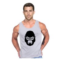 Persodesign - Polera Diseño Gorila Monkey Musculosa Tank Gym Life Talla L Gris Hombre