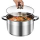 thumbnail image 1 of Olla de caldo LEUGWAKN de 9,5 L acero inoxidable con tapa, 1 of 9