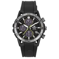 Reloj Casio Edifice Sospensione Analog Chronograph Resin Strap Grey Dial Solar Eqs-960Pb-1Av 100M Men'S Watch