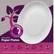 thumbnail image 2 of Platos de papel Munfix 500, 23 cm, sin estucar, blancos, aptos para microondas, 2 of 9