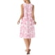 thumbnail image 3 of INSPIRE CHIC Vestido sin mangas bohemio con estampado Ikat para mujer, vestido casual midi con bolsillos, rosa empolvado, talla L, 3 of 6