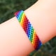 thumbnail image 3 of Pulsera de la amistad trenzada de arcoíris para hombre y mujer, 2 unidades, ajustable, para gays y lesbianas., 3 of 6