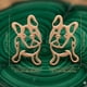 thumbnail image 3 of Aros pendientes de fantasia bulldog frances pink, 3 of 3
