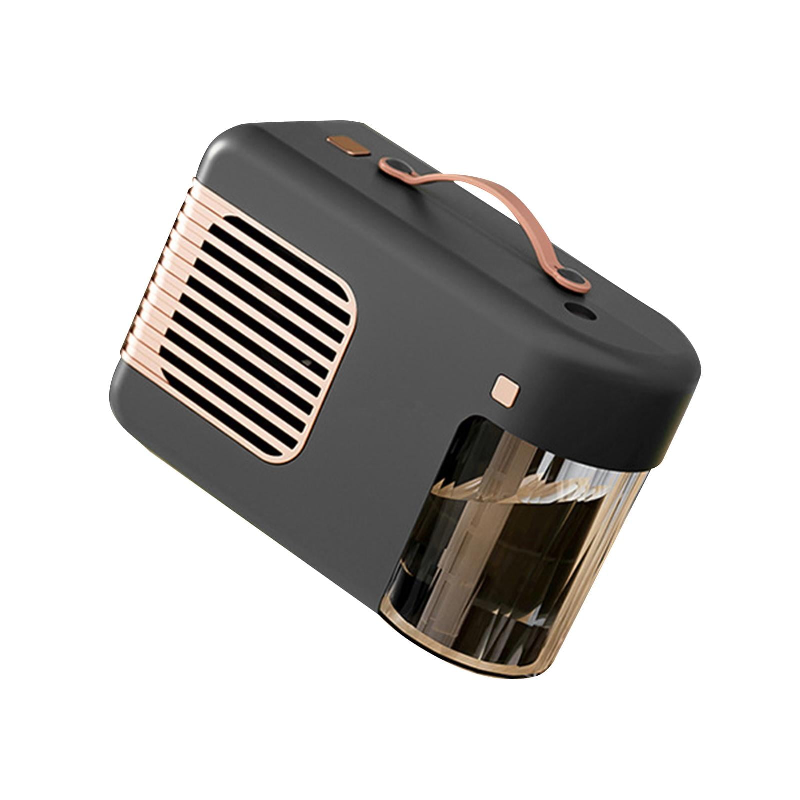 Magideal - Calentador De Espacio Portátil, Calentador Eléctrico Calentador De Escritorio Pequeño Con Luz Nocturna Calentador De Mesa De Calentamiento Rápido Para Gris