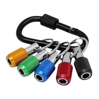 Magideal - Portapuntas Llavero Portapuntas De Destornillador Cambio Rápido Liberación Rápida Regalo De Mejora Del Hogar Adaptador De Tornillo De Taladro Portátil 5 Colores
