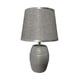 thumbnail image 2 of Lampara De Velador Lampara De Mesa Diseño Lineas Gris, 2 of 2