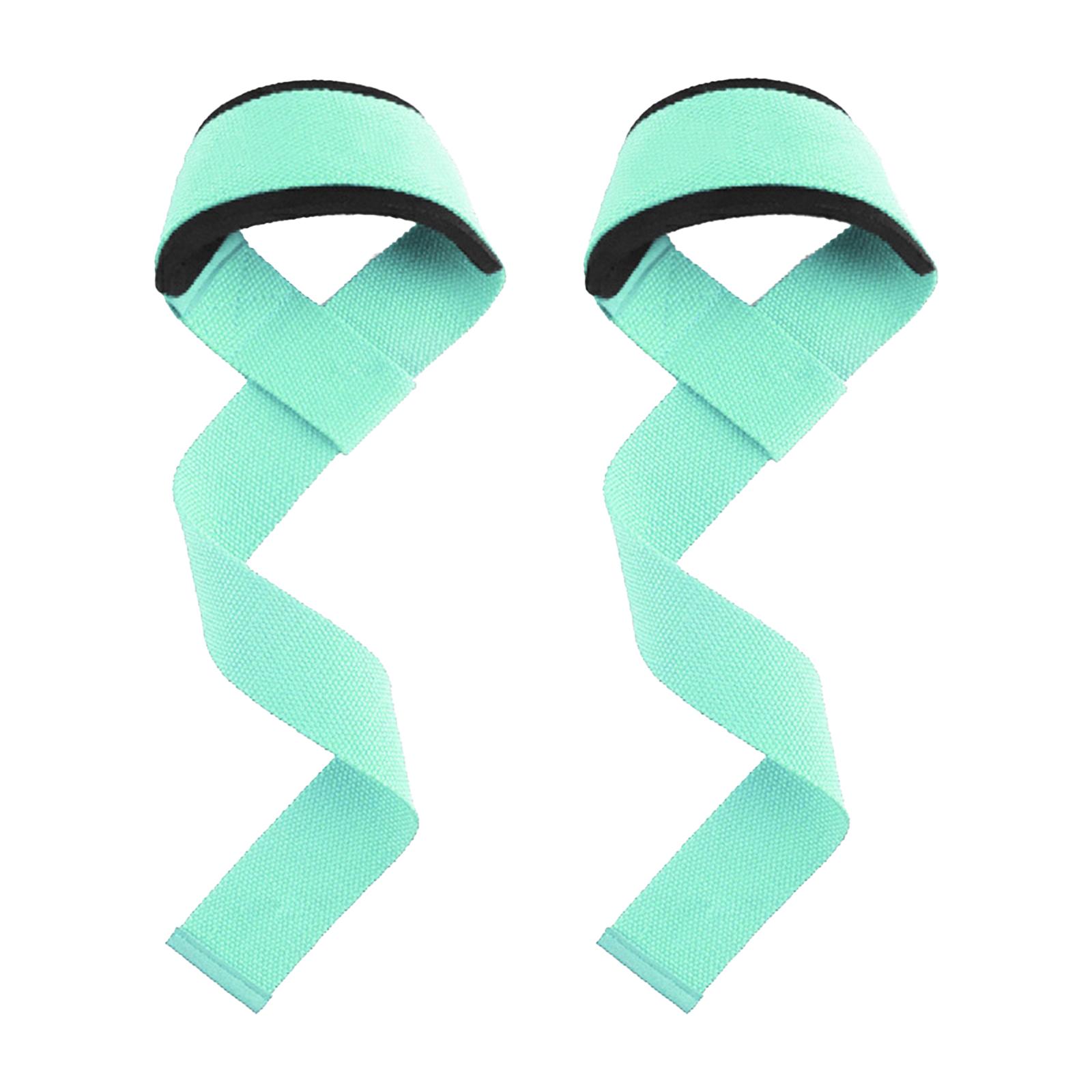 Ioensy - 1 Par De Correas De Levantamiento De Pesas, Muñequeras Para Levantamiento De Pesas Con Mancuernas, Gimnasio En Casa, Verde Claro