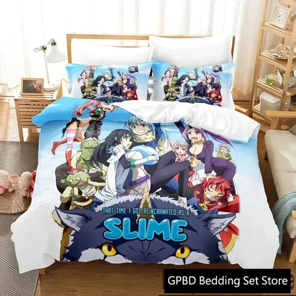 TenSura Rimuru That Time I Got Reincarnated as a Slime Bedding Set Duvet Cover Bed Set Quilt Cover Comforter