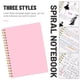 thumbnail image 5 of Cuaderno Ouzoustate B5 18x25 cm Rosa de tapa dura 100 GSM Rayado, 5 of 7