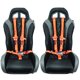 thumbnail image 2 of Arnés AAAA Aces Racing de 5 puntos naranja con almohadilla de 5 cm, 2 of 7