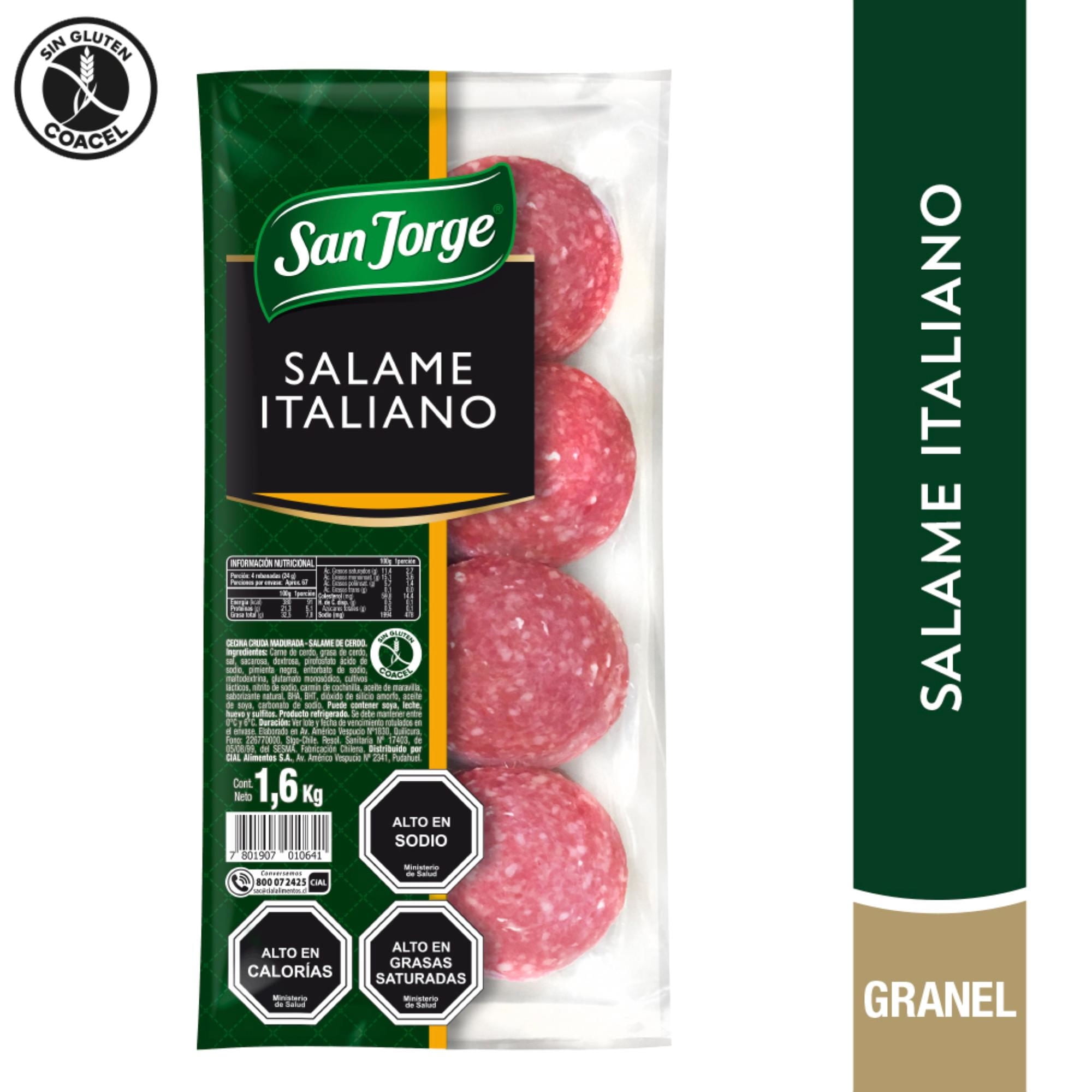 Salame Italiano Granel 100 g San Jorge