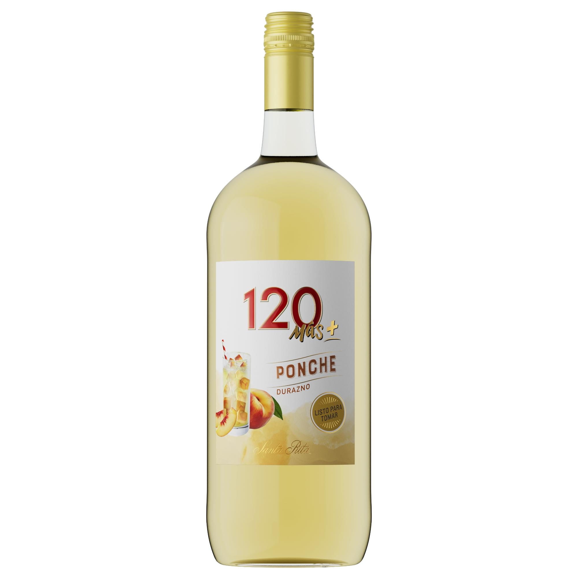Vino Blanco Ponche Durazno 9° Botella 1,5 L 120 Sabores