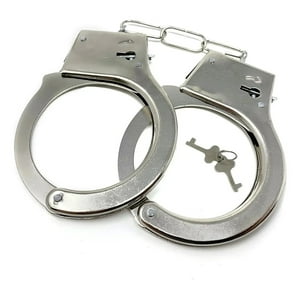 Genérica - Esposas Policiales Indumentaria Metal Adecuado Para El Día De Los Inocentes, Cosplay, Regalos De Halloween, Etc.