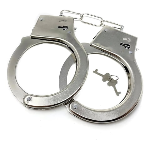 Genérica - Esposas Policiales Indumentaria Metal Adecuado Para El Día De Los Inocentes, Cosplay, Regalos De Halloween, Etc.