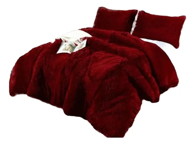 Genérico - Cobertor Chiporro Peludo Cubrecama 1.5 Plaza + Funda