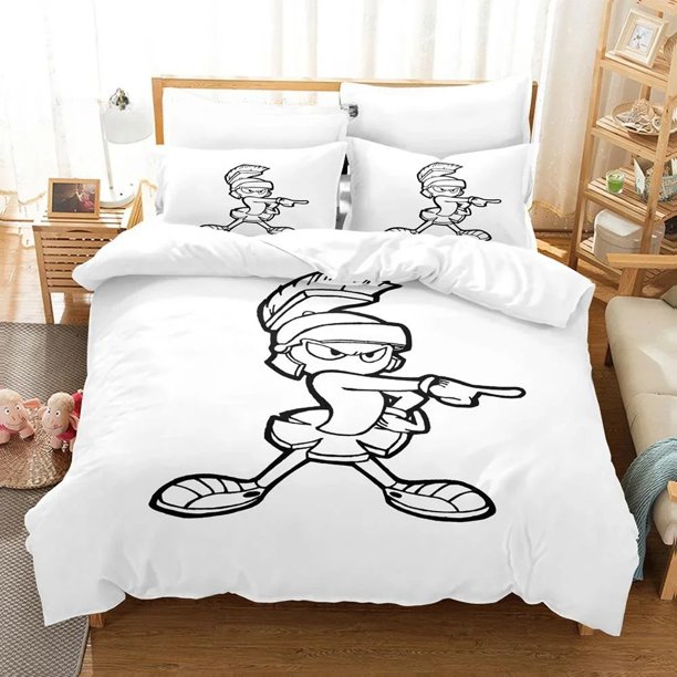 New 3D Printing Anime Marvin The Martian Bedding Set Single Twin Full Queen King Size Bed Set Adult Kid Bedroom Duvet Cover Sets