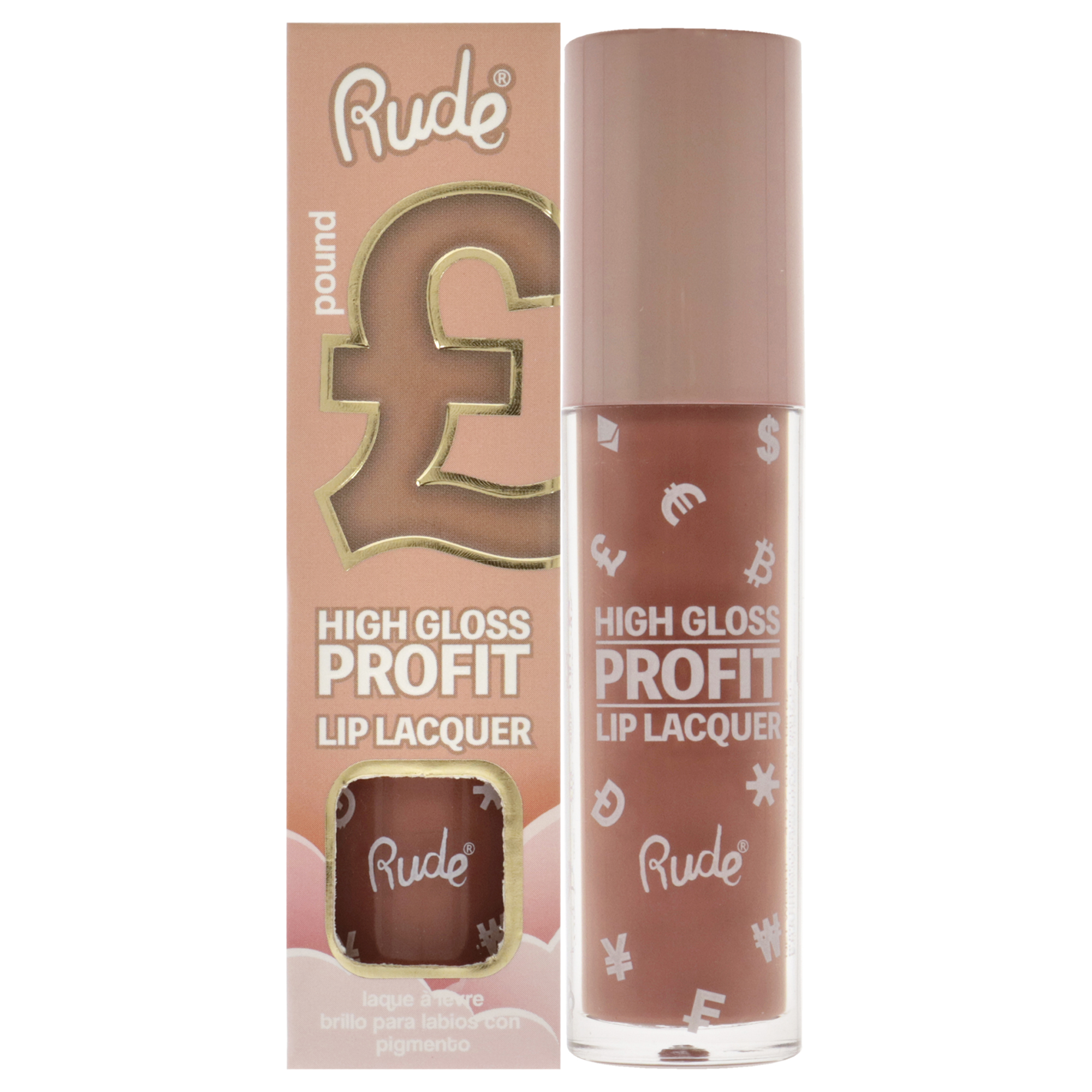 Brillo Labial Rude Cosmetics High Gloss Profit Lip Lacquer 4 Ml Mujer