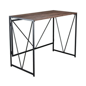 Joytek - Escritorio Arrimo Plegable De Metal Y Madera 100X50X75 Cm