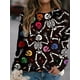 thumbnail image 2 of Women's Halloween Pumpkin Print Sweatshirt - Casual Long Sleeve Pullover for Comfortable and Stylish Look, 2 of 5
