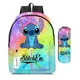 thumbnail image 2 of MINISO Disney Stitch School Bag Backpack Primary and Secondary School Students Cartoon Animation Anime Kawaii Mochila, 2 of 3