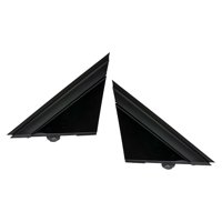 Magideal - 2 Cubiertas Triangulares Para Espejo De Puerta De Coche, Reemplazo Izquierdo Y Derecho, Piezas De Automóviles, Embellecedores Aptos Para 500 Negro Brillante