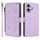 thumbnail image 2 of Funda Cartera Mariposa para [iPhone 17] con Soporte y Cremallera Morado claro, 2 of 6