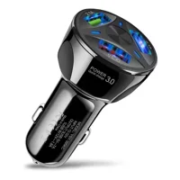 Impormaipu - Cargador De Celular Auto 3.1 Amperes 3 Usb Carga Rápida Para