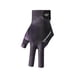 thumbnail image 4 of Guantes De Tres Dedos Mano Izquierda Antideslizante Elástico Pool Cue Mitts Negro Púrpura, 4 of 5