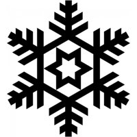 Rienda Libre Graphics - Decomural Snowflake Star Festive Christmas Ws-17189